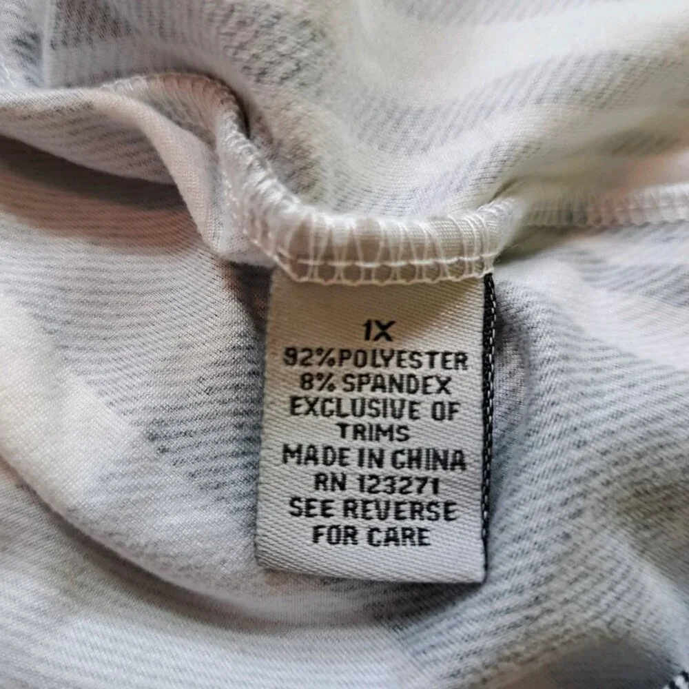 J For Justify Ultrasoft Off Shoulder Plaid Belted Dress 1X - Picture 7 of 9